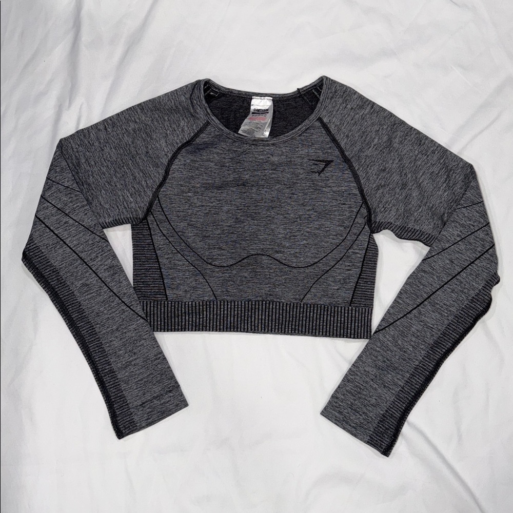 Gymshark Hyper Amplify Seamless Long Sleeve Crop Top size S